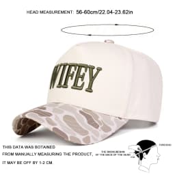 Unisex WIFEY Embroidery Baseball Caps Spring Autumn Outdoor Adjustable Casual Hats Sunscreen Hat Sports Cap