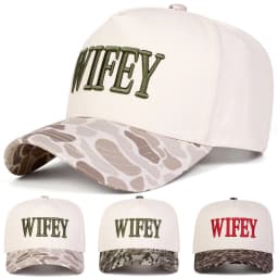 Unisex WIFEY Embroidery Baseball Caps Spring Autumn Outdoor Adjustable Casual Hats Sunscreen Hat Sports Cap
