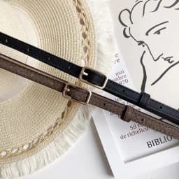 **Retro French PU Leather Belt For Women Unisex Belts Buckle Luxury Belts Female Jeans Waist Belts Men Waistband Thin Belts