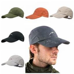 Fashion Water Proof Baseball Cap Foldable Sun Protection Sun Hat Camping Hiking Breathable Fishing Cap Men Women