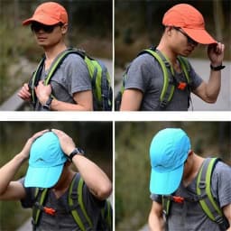 Fashion Water Proof Baseball Cap Foldable Sun Protection Sun Hat Camping Hiking Breathable Fishing Cap Men Women