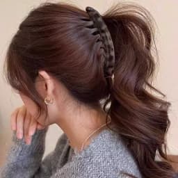 Vintage Leopard Print Banana Hair Claw For Women Girls High Ponytail Holder Hair Clip Hairpin Claw Clip Fashion Hair Accessorie