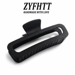 1/4pcs ZYFHTT Solid Color Matte Frosted Rectangular Hair Clip Claw For Women Daily Wear Big Shark Clip Fashion Girls Hair Clamp