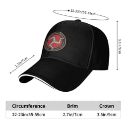 Isle Of Man Baseball Cap Ellan Vannin Tt Racing Uk Outdoor Sport Sun Hip Hop Hats Unisex Men Trendy Print Baseball Caps