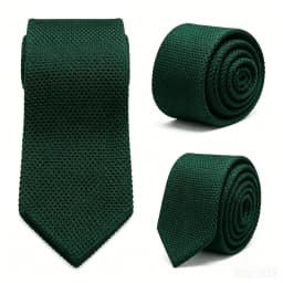 Men's Solid Color Knitted Tie New Style Fashion 8cm Knitted Tie Pure Cotton Men's Tie Business Wedding Tie Accessories Gift