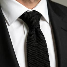 Men's Solid Color Knitted Tie New Style Fashion 8cm Knitted Tie Pure Cotton Men's Tie Business Wedding Tie Accessories Gift
