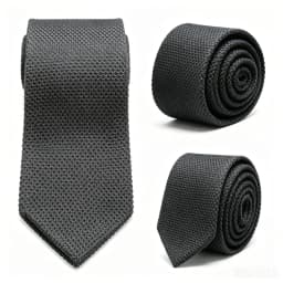 Men's Solid Color Knitted Tie New Style Fashion 8cm Knitted Tie Pure Cotton Men's Tie Business Wedding Tie Accessories Gift