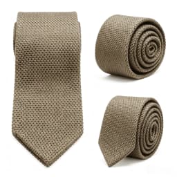 Men's Solid Color Knitted Tie New Style Fashion 8cm Knitted Tie Pure Cotton Men's Tie Business Wedding Tie Accessories Gift