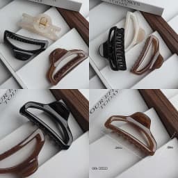 2026 New Medium Shark Hair Clip for Women French Bun Updo Hairpin Elegant Back of Head Grip