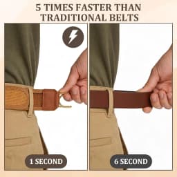 Adjustable No Buckle Waist Belt Men Work Tactical Belt with Release Metal Hook Strap Invisible Side Women Belts for Jeans Pants