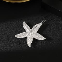 AWAYTR 1Pc Shell Starfish Hair Clips Ocean Hairpins Girls Summer Beach Bang Clip Princess Barrette Hair Accessories