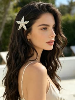 AWAYTR 1Pc Shell Starfish Hair Clips Ocean Hairpins Girls Summer Beach Bang Clip Princess Barrette Hair Accessories