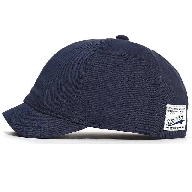 Japanese-Style Short-Brim Baseball Cap, Workwear Style, American Duckbill Hat, Unisex Street Casual Sun Hat