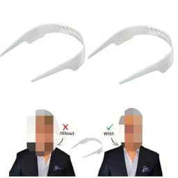 1Pc Business Collar Support Strap Adjustable Invisible Neckline Enhancer, Made of Plastic, Suitable for Men'S Shirts And Suits