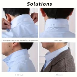 1Pc Business Collar Support Strap Adjustable Invisible Neckline Enhancer, Made of Plastic, Suitable for Men'S Shirts And Suits