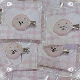 2Pcs Cute Fluffy Bear Hair Clips Kawaii Acrylic Barrettes with Different Expressions for Girls Women Jewelry HairClip
