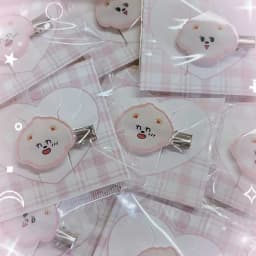 2Pcs Cute Fluffy Bear Hair Clips Kawaii Acrylic Barrettes with Different Expressions for Girls Women Jewelry HairClip