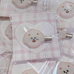 2Pcs Cute Fluffy Bear Hair Clips Kawaii Acrylic Barrettes with Different Expressions for Girls Women Jewelry HairClip