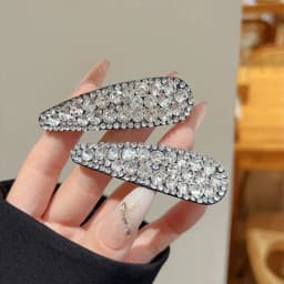 2pc Fashion Good Drop Crystal BB Hairpin Hair Side Clips for Girls Women Childs Ladies Korean Hair Accessories