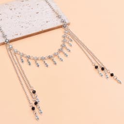 Retro Silvery Alloy Hollow Moon Pendant Forehead Headpiece for Women Boho Ethnic Indian Kurdish Gypsy Hair Accessories Jewelry