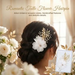 Crystal Flower Leaf Hair Clip Hairpin Headband For Women Silk Flower Hair Clip Wedding Bridal Hair Accessories Jewelry Gift