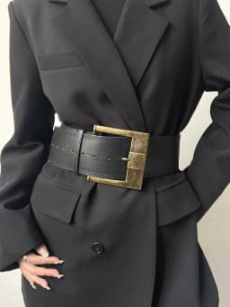 2026 Maillard Style Wide Belt Niche High End Vintage