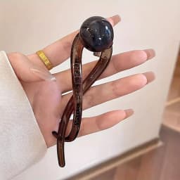 Vintage Twist Hair Clip Plastic Acrylic Bead Imitation Pearl Hairpin Twisted Design Women Girls Bridal Hair Styling Ornament