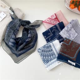56cm Print Geometric Pattern Headscarf Scarf Square Scarves Kerchief Neckerchief Bandanas Neck Wraps Hair Ribbon Band Headband