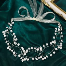 Miallo Boho Gold Branch Floral Bridal Hair Vine Wedding Forest Style Tulle Ribbon Headband Party Hair Accessories For Women 2026