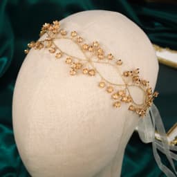 Miallo Boho Gold Branch Floral Bridal Hair Vine Wedding Forest Style Tulle Ribbon Headband Party Hair Accessories For Women 2026