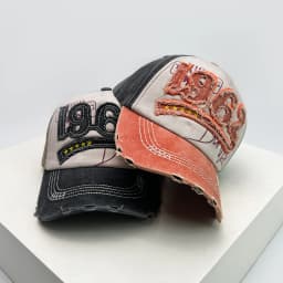 New Unisex PATCH 1962 Letters Broken Style Baseball Hats Sunshade Color Block Versatile American Vintage Peaked Caps Fashion Ins