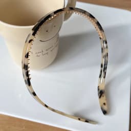 A headband suitable for wearing glasses~FRANCE Gold Headband from South Korea, French Retro Leopard Print Color