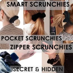 1/3/5pcs Portable Hidden Safe Sight Secret Hair Tie Storage Case Hair Scrunchie With Zipper Hide Key Cash Jewelry Travel Outdoo