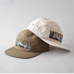 Retro Embroidered 5-panel Baseball Cap for Men and Women Summer Outdoor Leisure Sunscreen Quick-drying Flat-brimmed Camping Hat