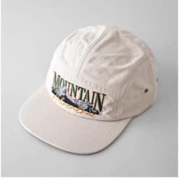 Retro Embroidered 5-panel Baseball Cap for Men and Women Summer Outdoor Leisure Sunscreen Quick-drying Flat-brimmed Camping Hat