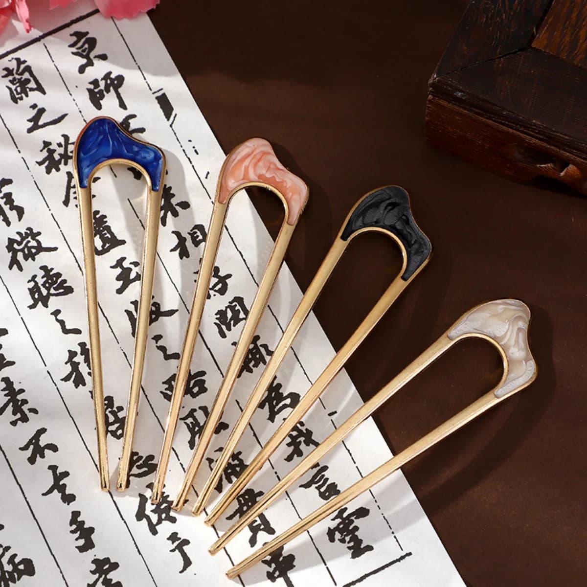 New Simple Fork Metal Hairpin U-shaped Alloy Hair Ornament Hair Accessories for Girls
