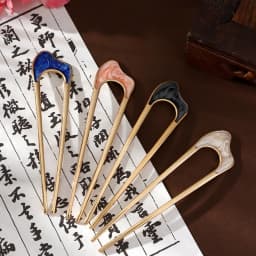 New Simple Fork Metal Hairpin U-shaped Alloy Hair Ornament Hair Accessories for Girls