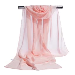Korean Women Wedding Evening Party Dress Scarf Solid Color Transparent Chiffon Silk Scarf Summer Beach Towel Sunscreen Shawl R22