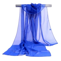 Korean Women Wedding Evening Party Dress Scarf Solid Color Transparent Chiffon Silk Scarf Summer Beach Towel Sunscreen Shawl R22