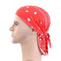 New Paisley Print Hip Hop Turban Cap Elastic Head Wraps Breathable Casual Durags Candy Color Durag Unisex Bandana Pirate Hats