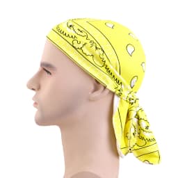 New Paisley Print Hip Hop Turban Cap Elastic Head Wraps Breathable Casual Durags Candy Color Durag Unisex Bandana Pirate Hats