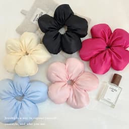 Sweet Solid Large Flower Soft Hair Band For Women Girl Lovely Hair Ornament Headband Hair Tie Scrunchie Fashion Hair Accessories