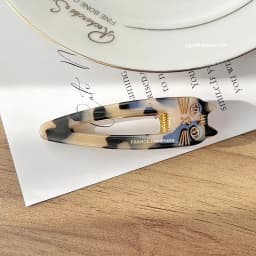 South Korea France Gold Label Cute Kitten Mimi Duck billed Clip French Versatile Caramel Hairpin Clip Side Clip