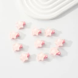 10Pcs Mini Y2K Hairpin Pink/Blue Star Design BB Hair Clips Fringe Jewelry Barrette Bangs Side Clip Summer Girls Hair Accessories