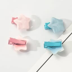 10Pcs Mini Y2K Hairpin Pink/Blue Star Design BB Hair Clips Fringe Jewelry Barrette Bangs Side Clip Summer Girls Hair Accessories