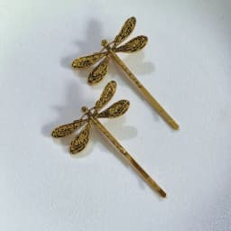 2Pcs/Set Metal Dragonfly Hair Clip Pins For Women Girls Fashion Insect Barrettes Hairwear Bangs Side Hair Accessories