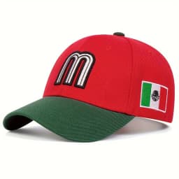Fashion M Letter Mexico Flag Embroidery Baseball Cap Cotton snapback Hats Adjustable Hip Hop Sport Hats Outdoor Sun hats