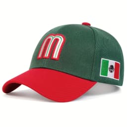 Fashion M Letter Mexico Flag Embroidery Baseball Cap Cotton snapback Hats Adjustable Hip Hop Sport Hats Outdoor Sun hats