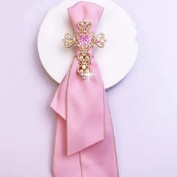 A Handcrafted, Noble and Elegant Women's Bow Tie in a Business and Campus Style, Suitable for Daily Fashion Wear, Business Gatherings, Event Performances, Program Hosting, Cosplay, Etc