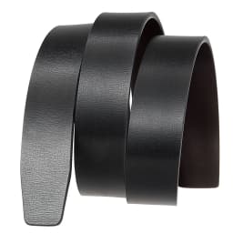Non porous and toothless belt strip without buckle for men's toothless belt strip